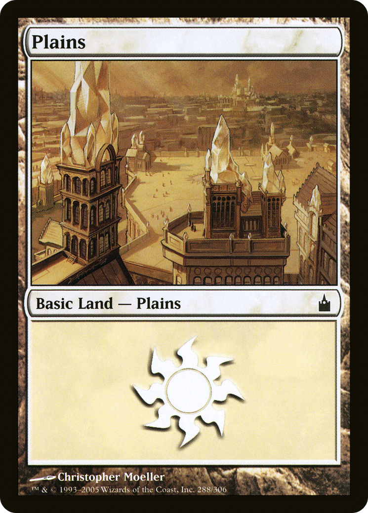Image of Plains (288) (RAV-288) - Ravnica: City of Guilds Foil