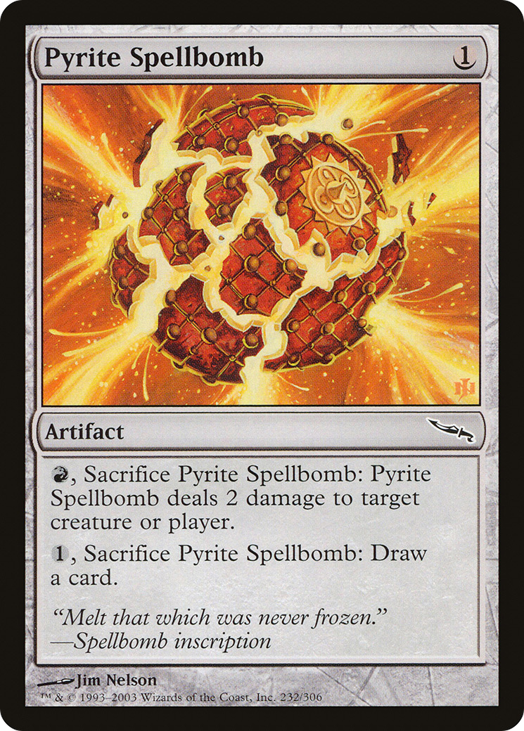 Image of Pyrite Spellbomb (MRD-232) - Mirrodin Foil