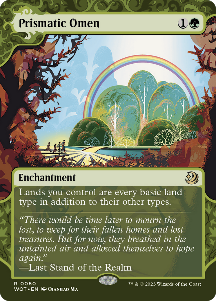Image of Prismatic Omen (WOT-060) - Wilds of Eldraine: Enchanting Tales: (Showcase) (Borderless)