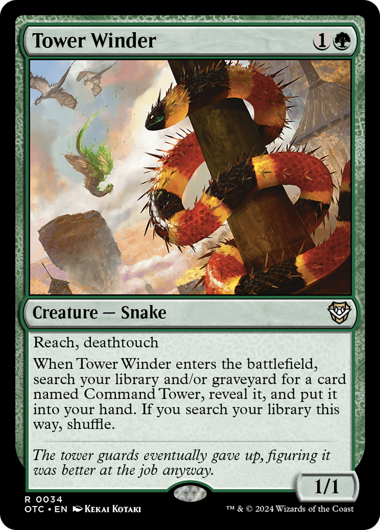 Image of Tower Winder (OTC-034) - Outlaws of Thunder Junction Commander
