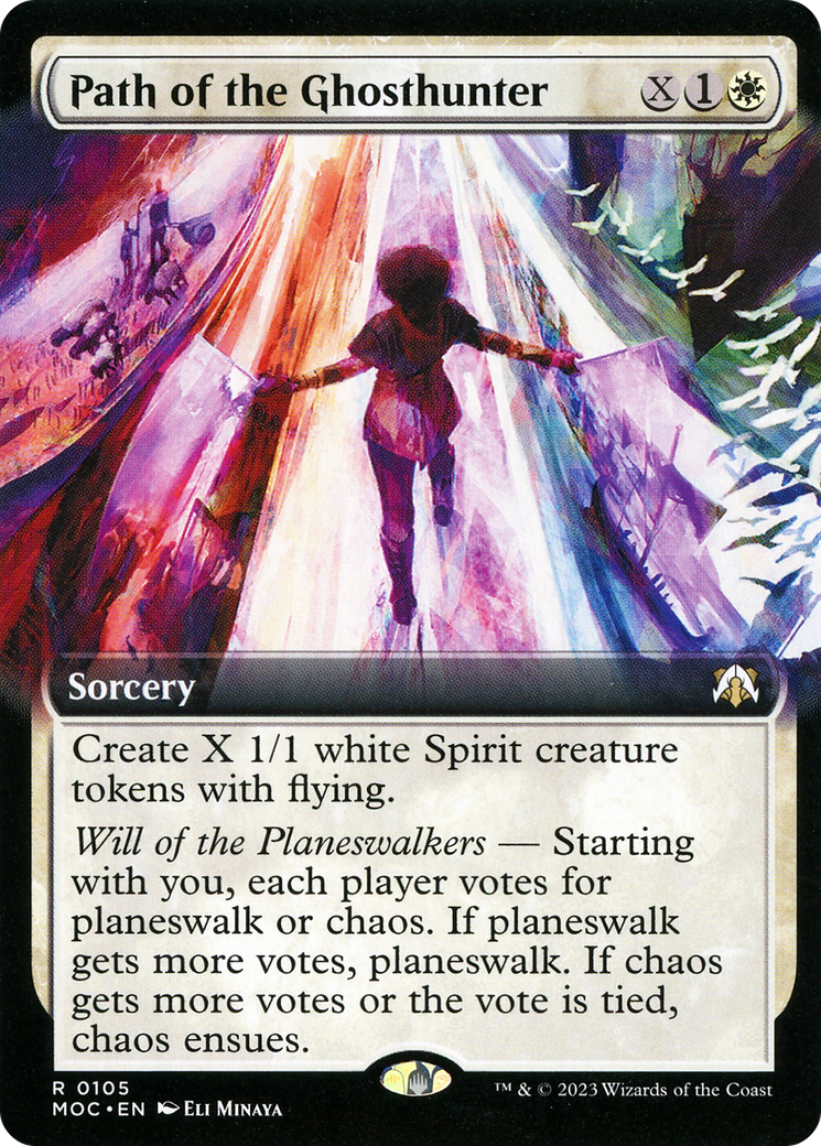 Image of Path of the Ghosthunter (Extended Art) (MOC-105) - March of the Machine Commander: (Extended Art) Foil