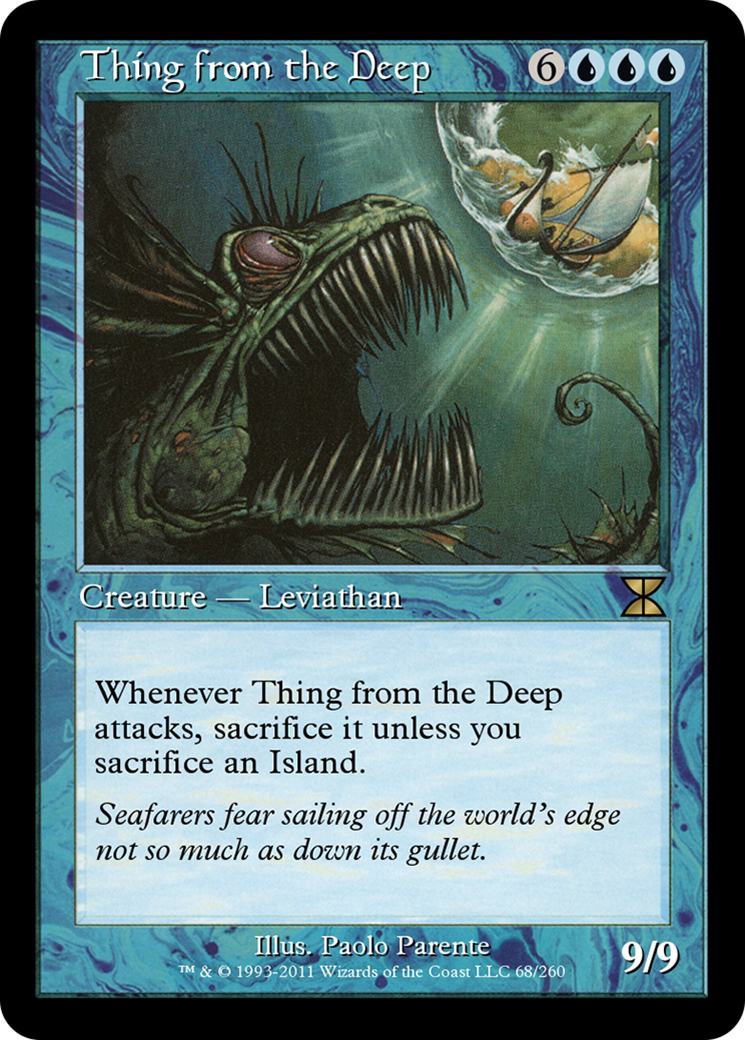 Image of Thing from the Deep (ME4-068) - Masters Edition IV Foil