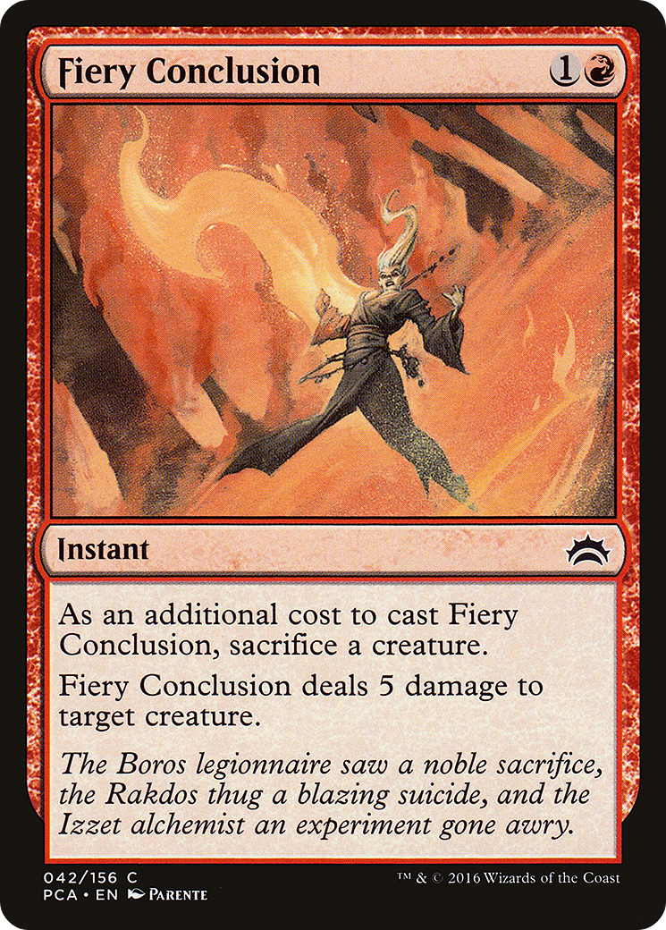 Image of Fiery Conclusion (PCA-042) - Planechase Anthology