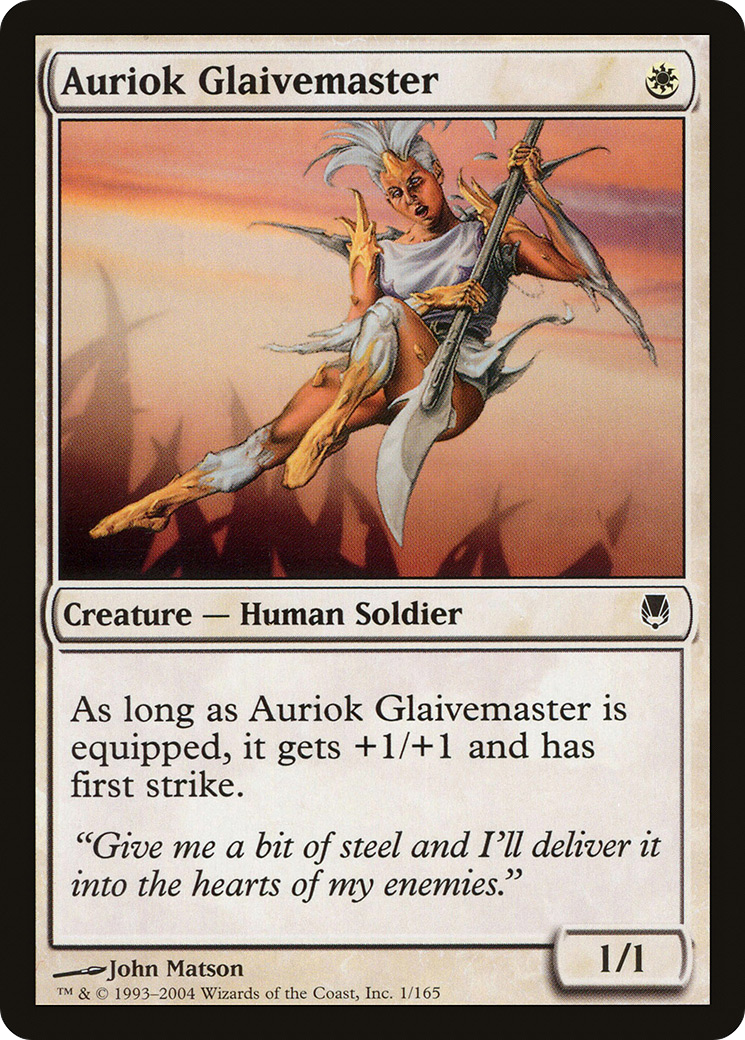 Image of Auriok Glaivemaster (DST-001) - Darksteel