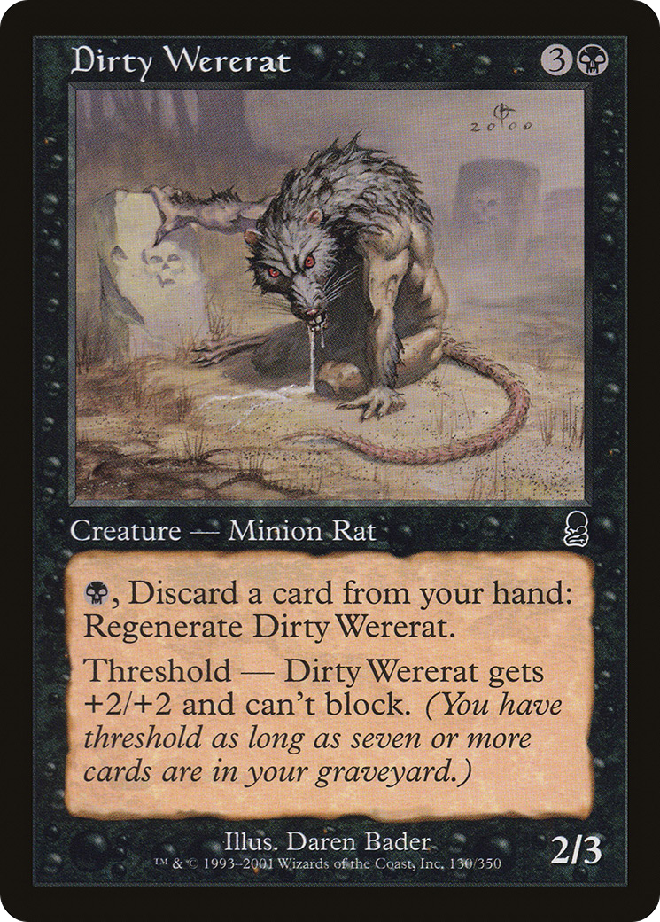 Image of Dirty Wererat (ODY-130) - Odyssey Foil