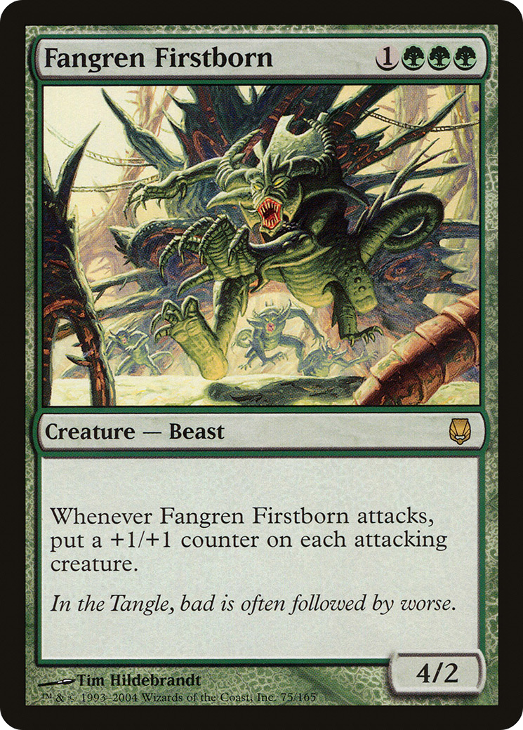 Image of Fangren Firstborn (DST-075) - Darksteel Foil