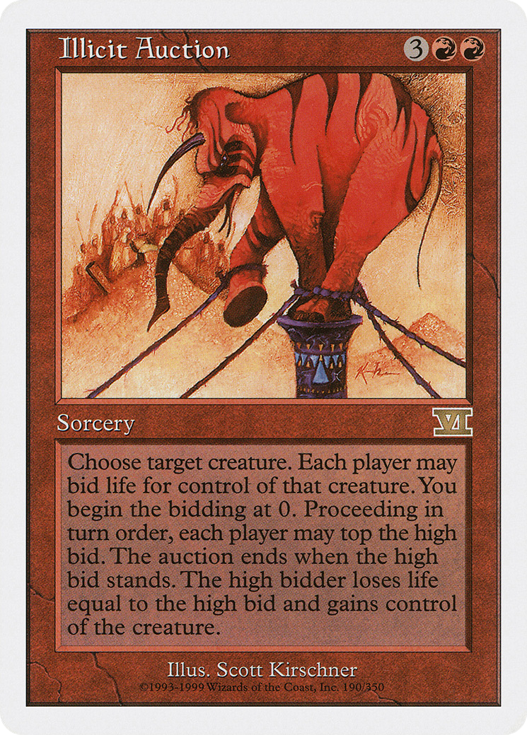 Image of Illicit Auction (6ED-190) - Classic Sixth Edition