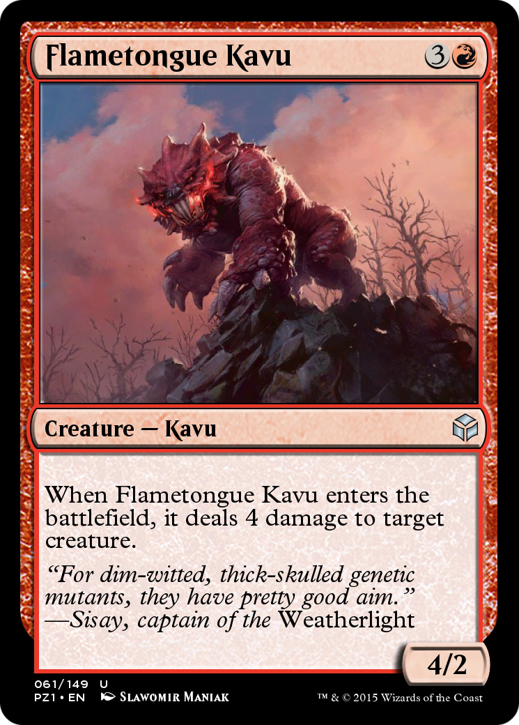 Image of Flametongue Kavu (PZ1-061) - Legendary Cube Prize Pack