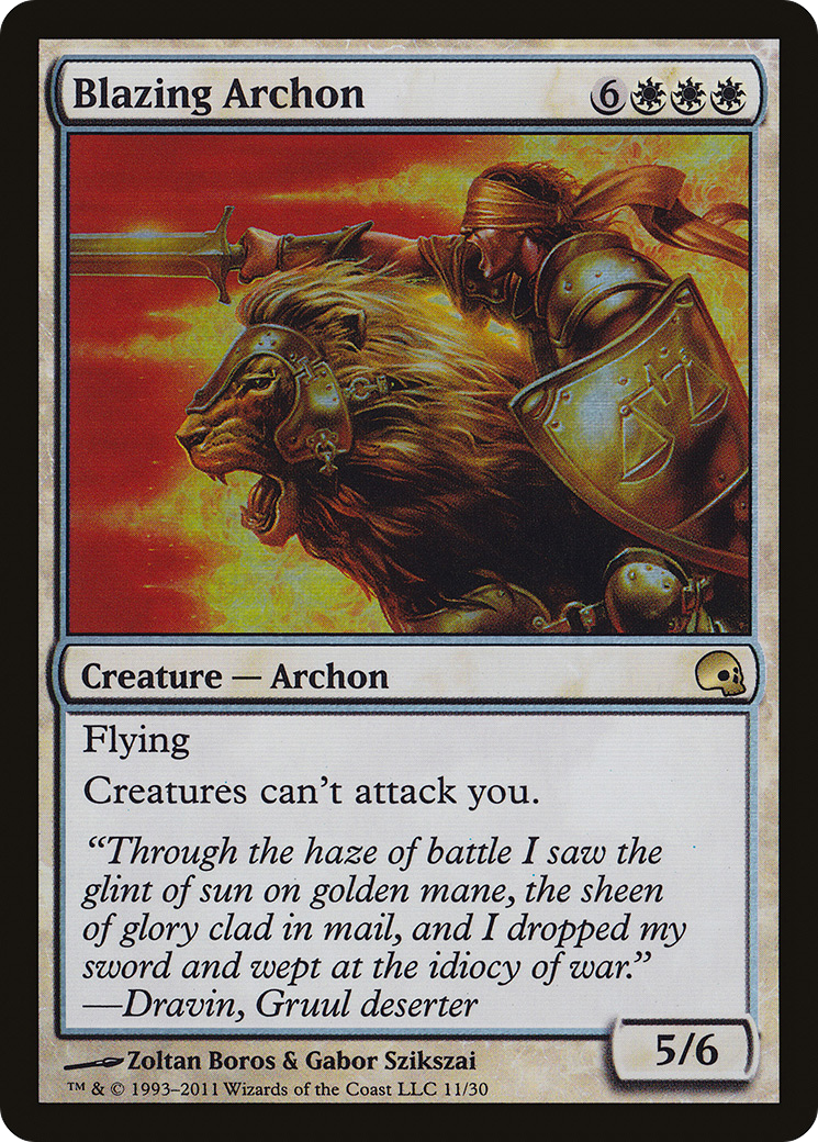 Image of Blazing Archon (GRV-011) - Premium Deck Series: Graveborn Foil