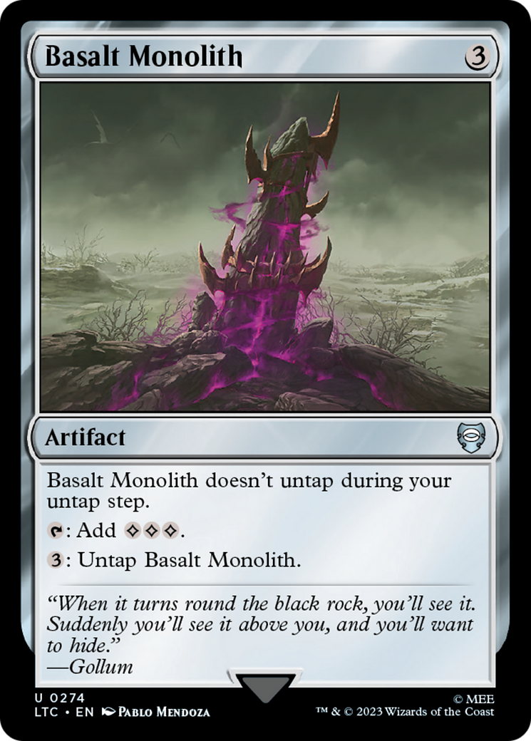 Image of Basalt Monolith (LTC-274) - Tales of Middle-earth Commander