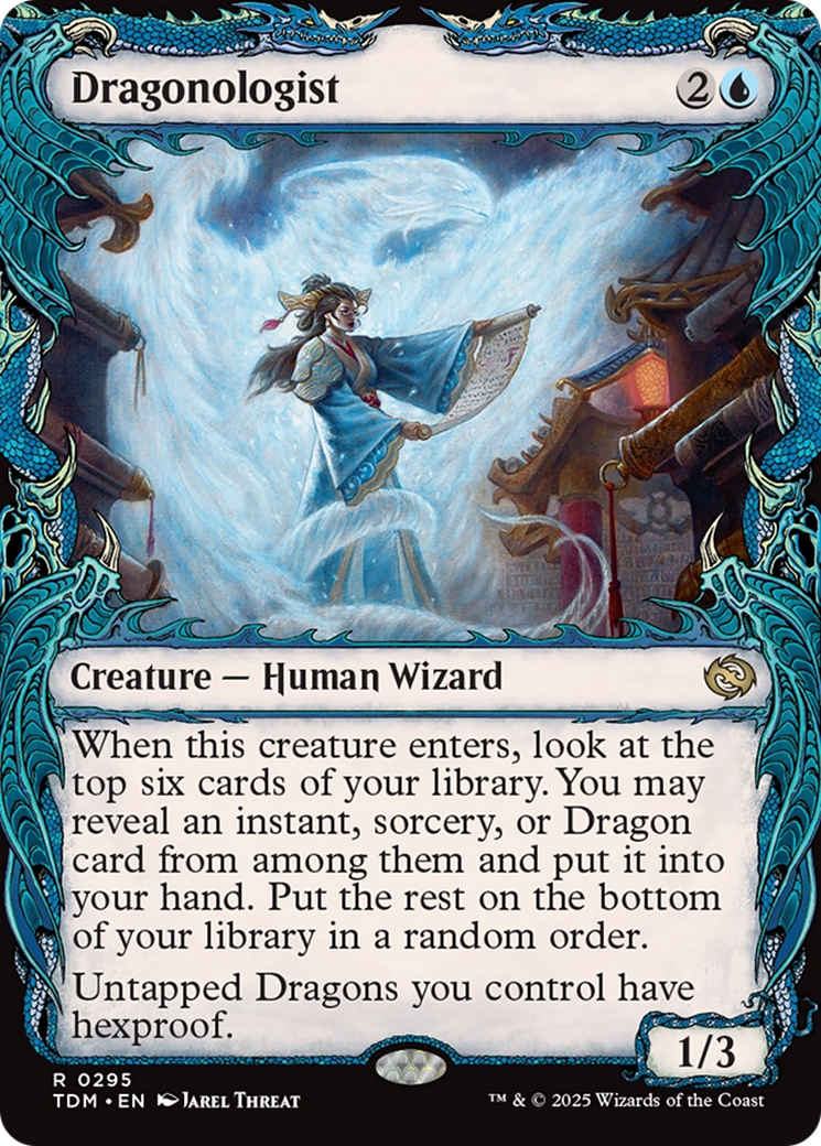 Image of Dragonologist (Showcase) (TDM-295) - Tarkir: Dragonstorm: (Showcase) Foil