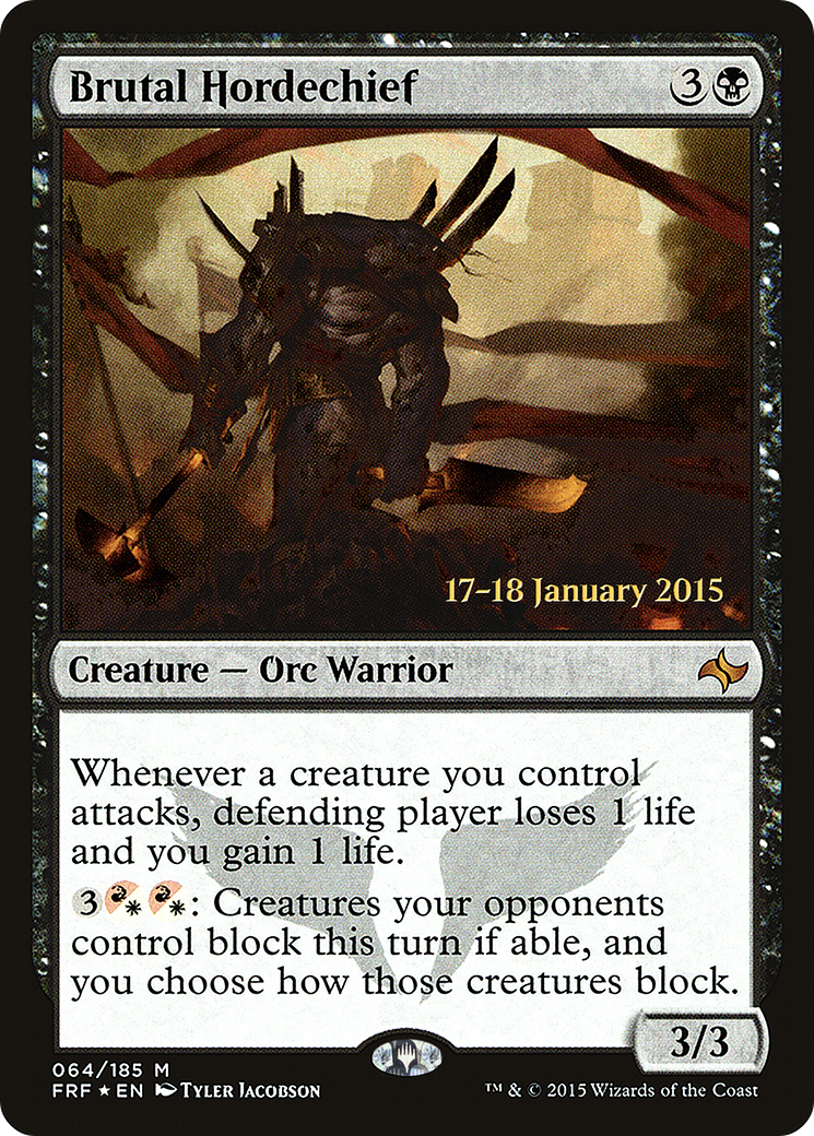 Image of Brutal Hordechief (PRE-064) - Fate Reforged Promos Foil