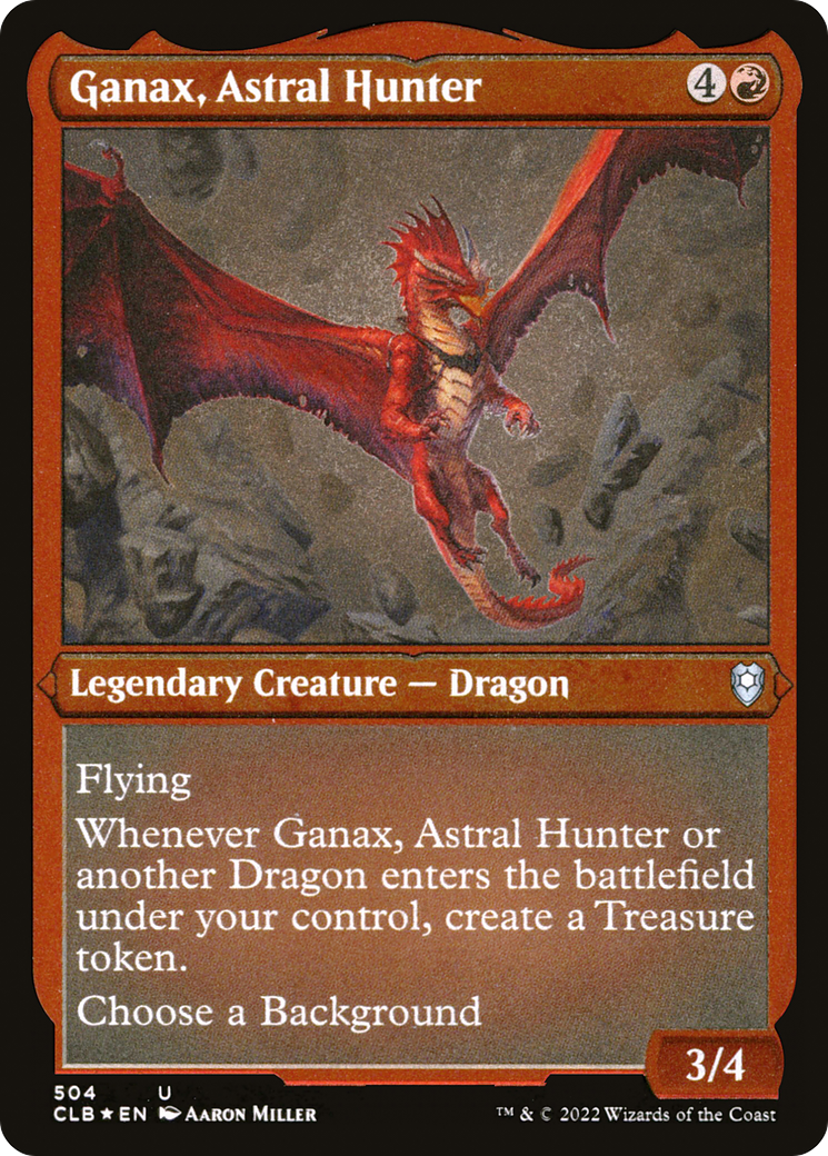 Image of Ganax, Astral Hunter (CLB-504) - Commander Legends: Battle for Baldur's Gate Etched Foil