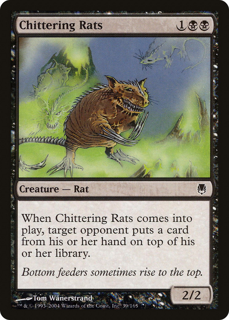 Image of Chittering Rats (DST-039) - Darksteel Foil