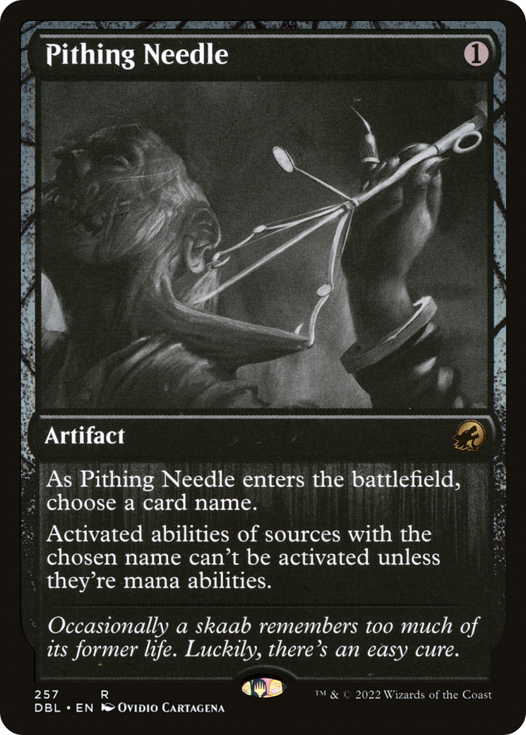 Image of Pithing Needle (DBL-257) - Innistrad: Double Feature Foil