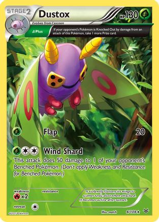 Image of Dustox (8 Delta) 008/108  XY  Roaring Skies - Rare