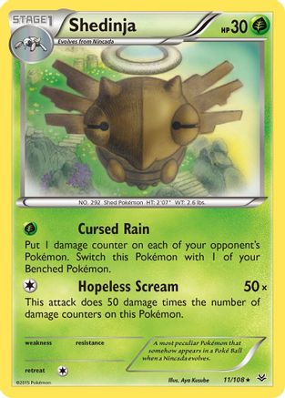 Image of Shedinja 011/108  XY  Roaring Skies - Rare
