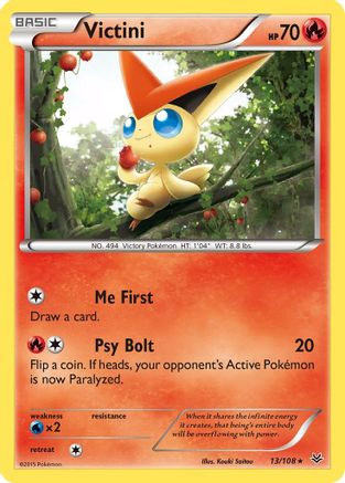 Image of Victini 013/108  XY  Roaring Skies - Rare