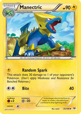 Image of Manectric 025/108  XY  Roaring Skies - Uncommon