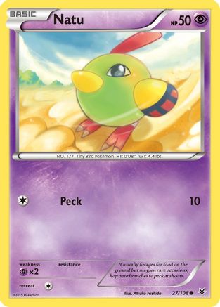 Image of Natu (27) 027/108  XY  Roaring Skies - Common