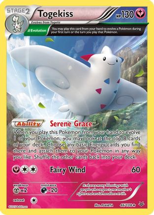 Image of Togekiss (46 Delta) 046/108  - Holofoil XY  Roaring Skies - Holo Rare