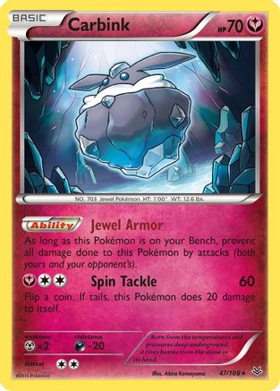 Image of Carbink 047/108  XY  Roaring Skies - Rare