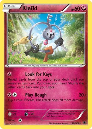Image of Klefki 048/108  - Reverse Holofoil XY  Roaring Skies - Rare