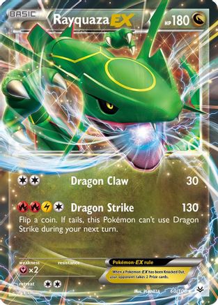 Image of Rayquaza EX (60) 060/108  - Holofoil XY  Roaring Skies - Ultra Rare