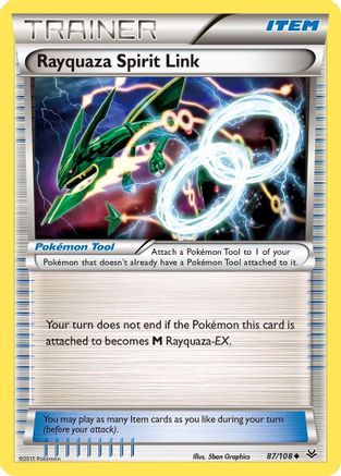 Image of Rayquaza Spirit Link 087/108  XY  Roaring Skies - Uncommon