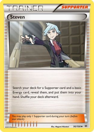 Image of Steven 090/108  - Reverse Holofoil XY  Roaring Skies - Uncommon