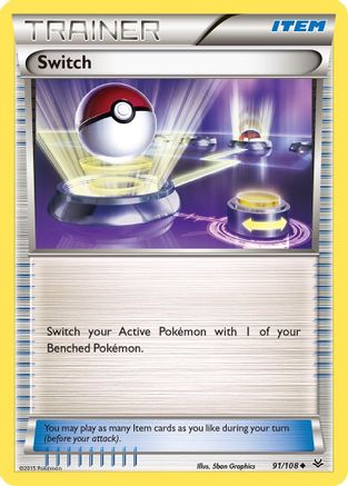 Image of Switch 091/108  XY  Roaring Skies - Uncommon