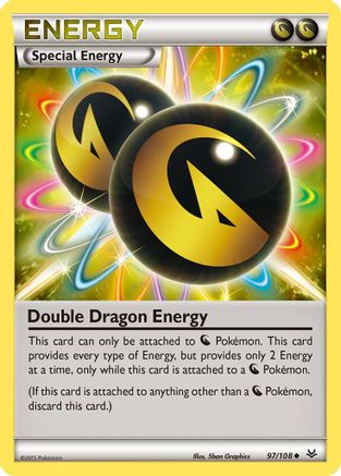 Image of Double Dragon Energy 097/108  - Reverse Holofoil XY  Roaring Skies - Uncommon