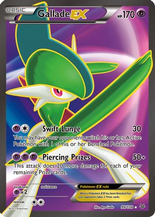 Image of Gallade EX (99 Full Art) 099/108  - Holofoil XY  Roaring Skies - Ultra Rare
