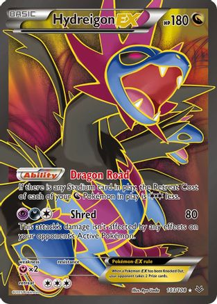 Image of Hydreigon EX (103 Full Art) 103/108  - Holofoil XY  Roaring Skies - Ultra Rare