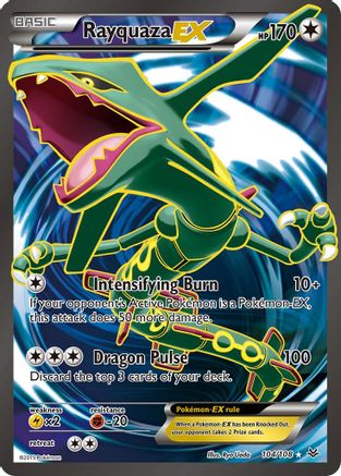 Image of Rayquaza EX (104 Full Art) 104/108  - Holofoil XY  Roaring Skies - Ultra Rare