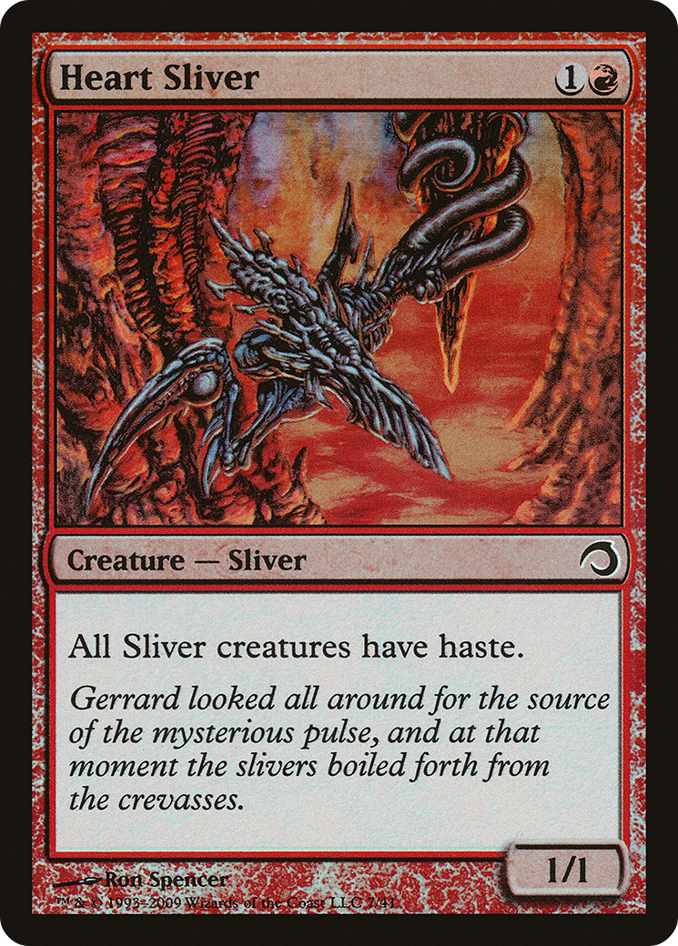 Image of Heart Sliver (PDS-007) - Premium Deck Series: Slivers Foil