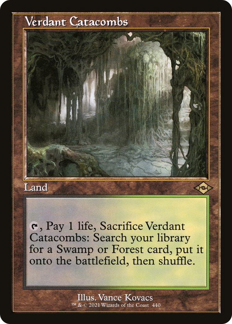 Image of Verdant Catacombs (Retro Frame) (MH2-440) - Modern Horizons 2 Etched Foil