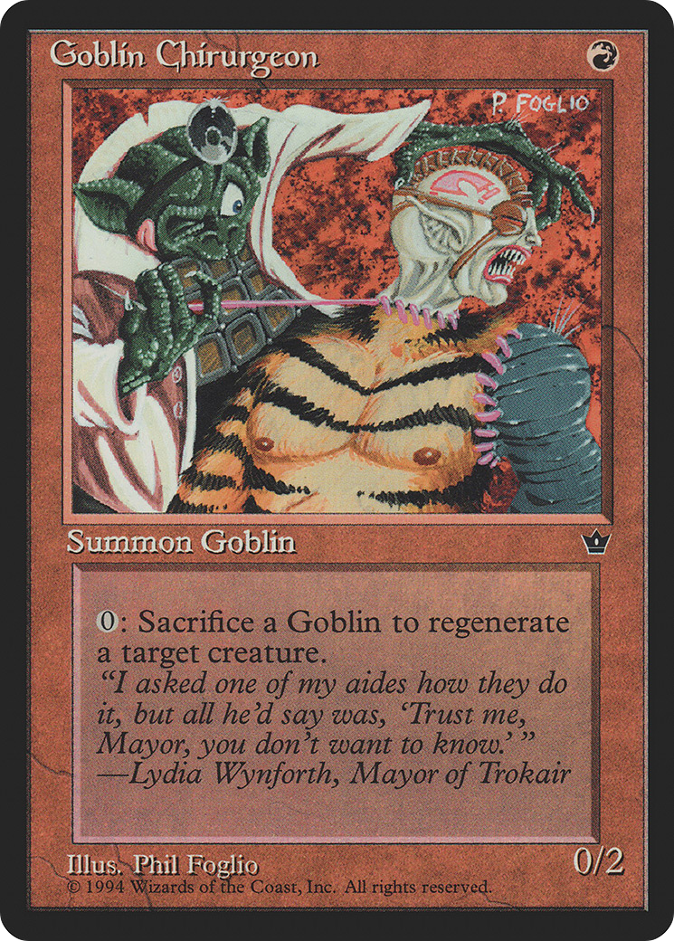 Image of Goblin Chirurgeon (Foglio) (FEM-) - Fallen Empires