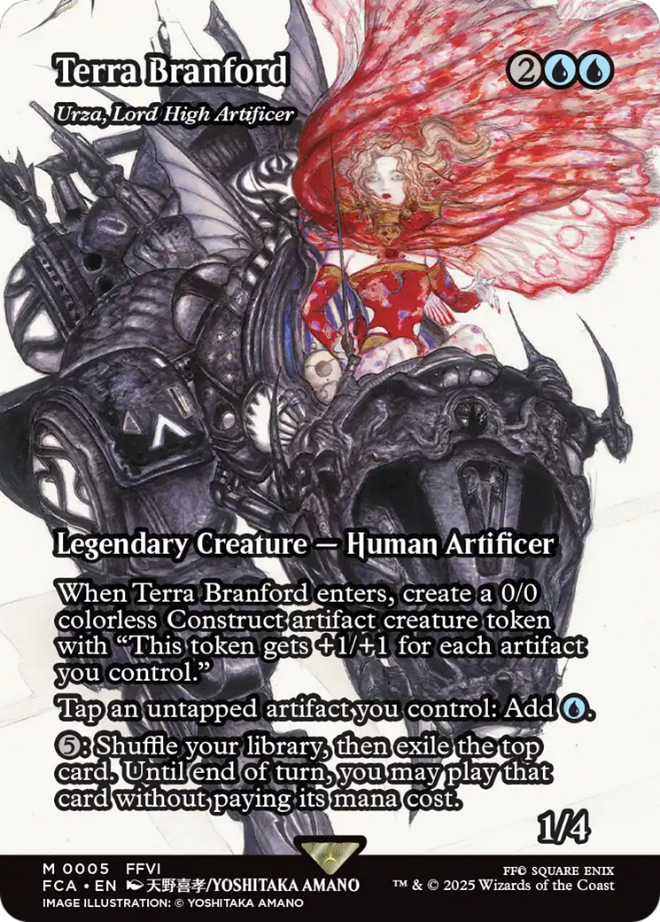 Image of Terra Branford - Urza, Lord High Artificer (Showcase) (FCA-005) - FINAL FANTASY: Through the Ages / Terra Branford (Borderless)