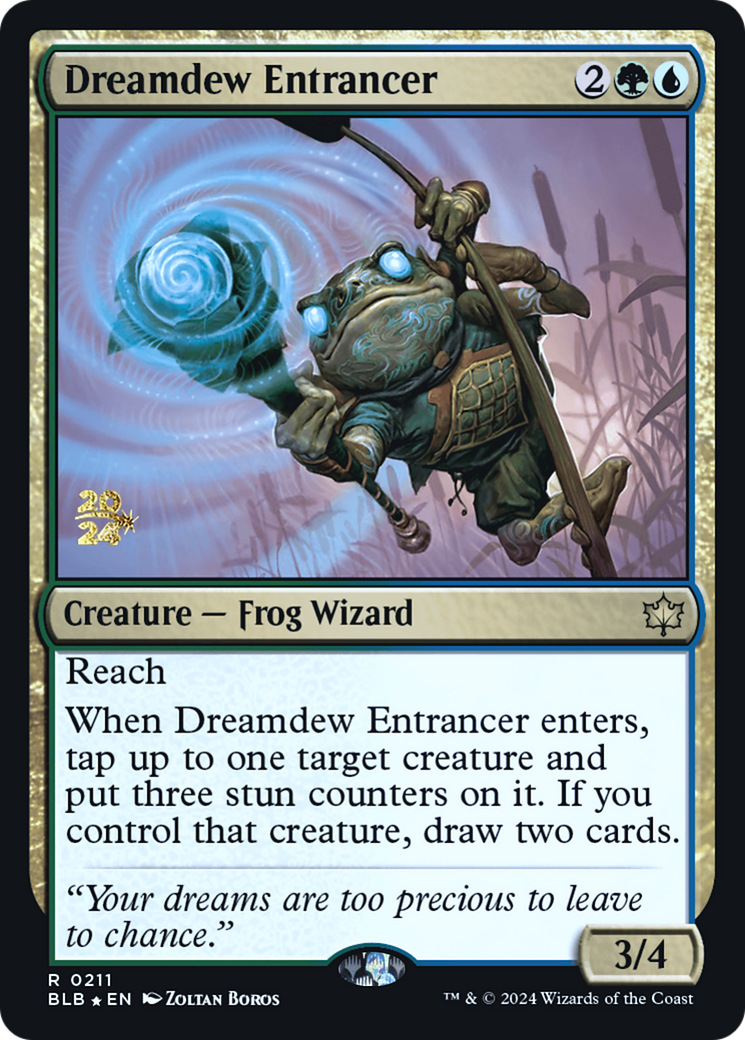Image of Dreamdew Entrancer (PRE-211) - Bloomburrow Promos Foil