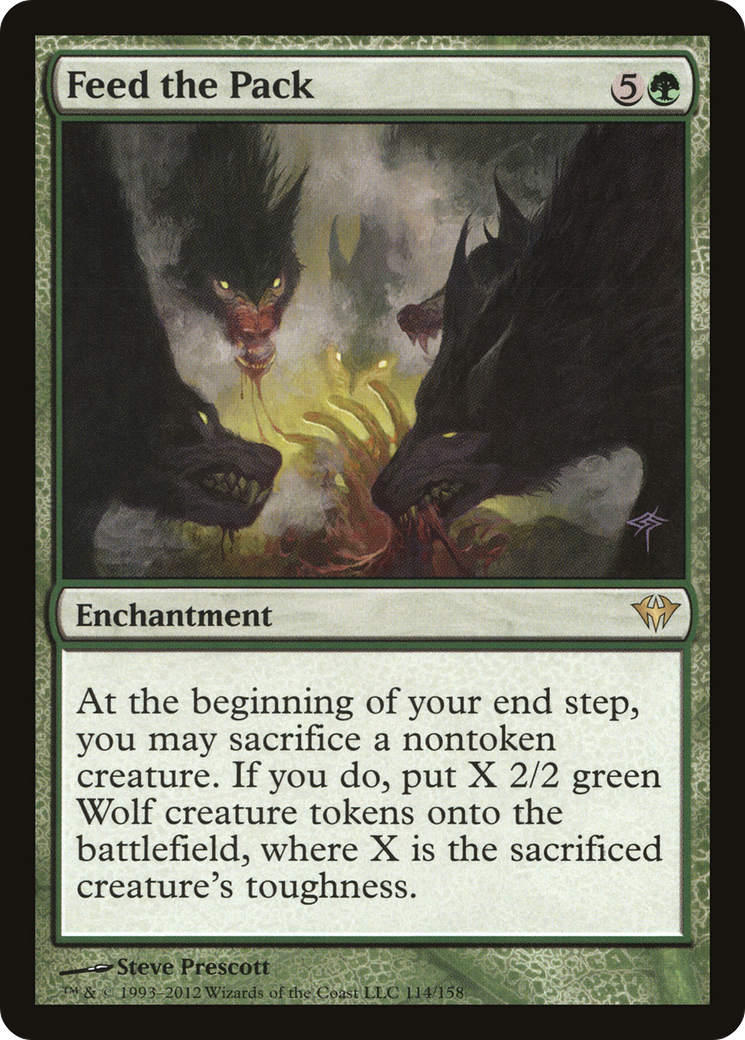 Image of Feed the Pack (DKA-114) - Dark Ascension Foil