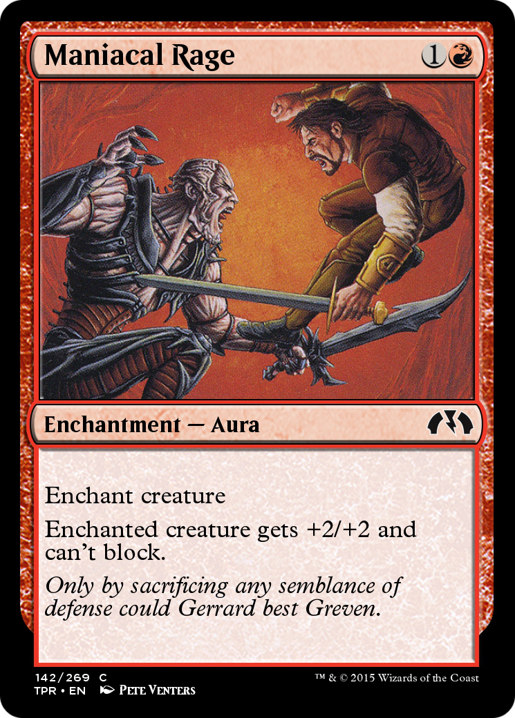 Image of Maniacal Rage (TPR-142) - Tempest Remastered Foil
