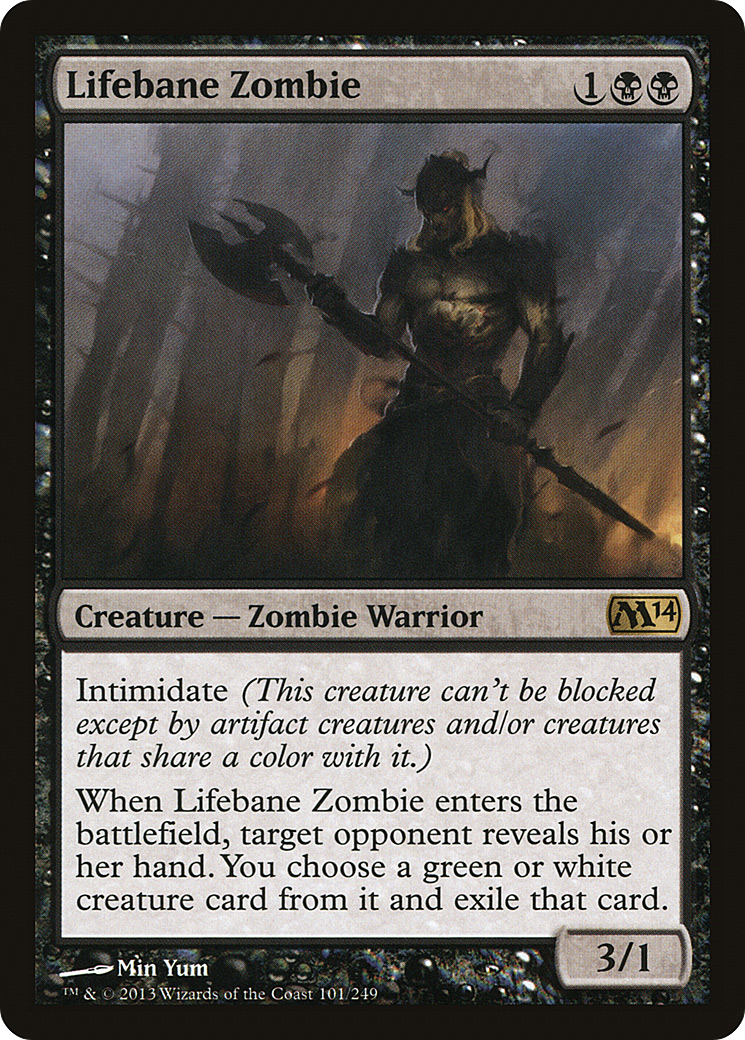 Image of Lifebane Zombie (M14-101) - Magic 2014