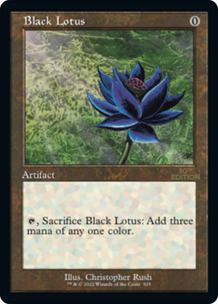Image of Black Lotus (Retro Frame) (30A-525) - 30th Anniversary Edition