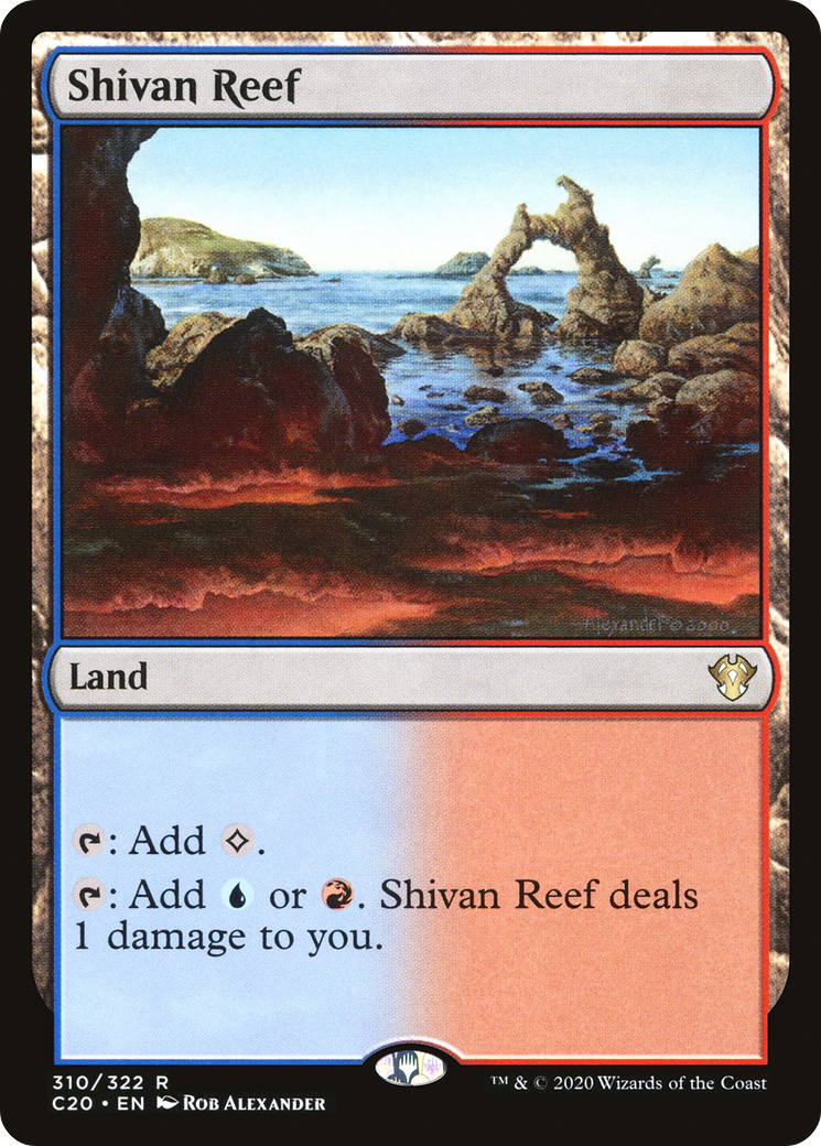 Image of Shivan Reef (C20-310) - Commander 2020