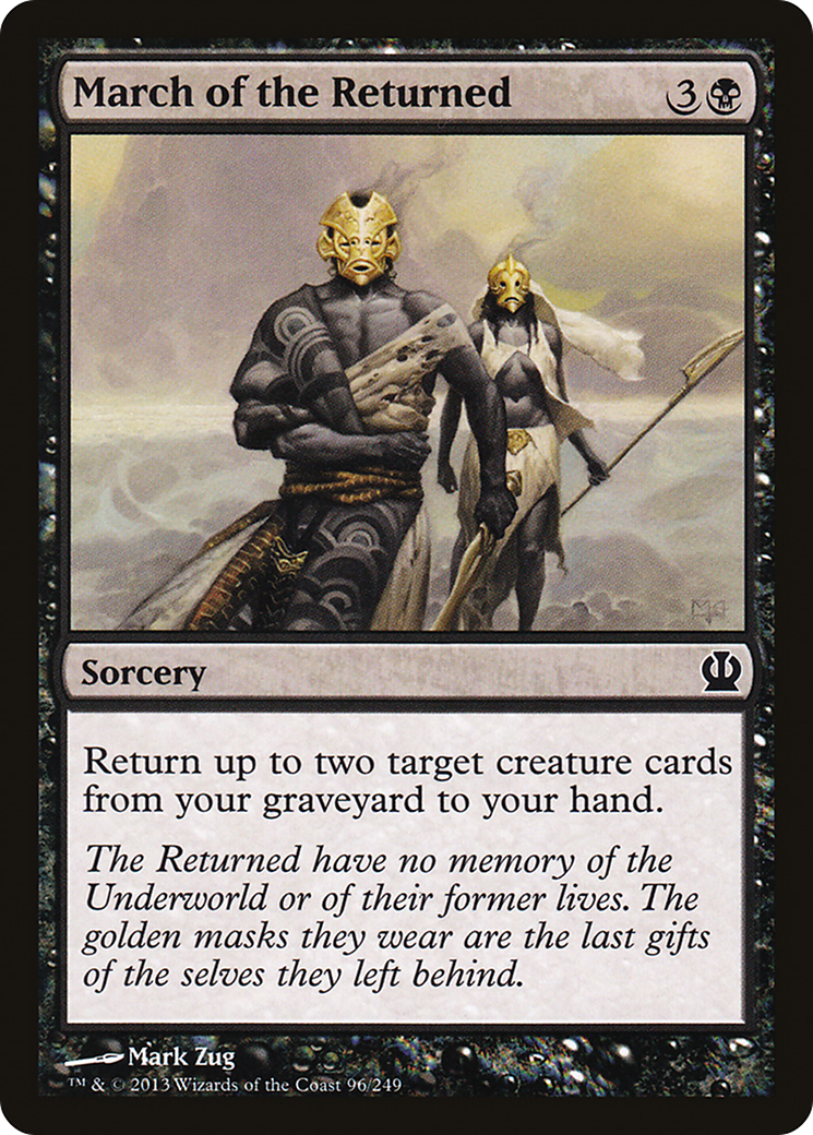 Image of March of the Returned (THS-096) - Theros Foil