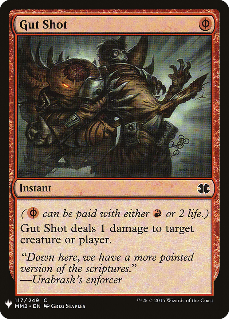 Image of Gut Shot (LIST-MM2-117) - The List