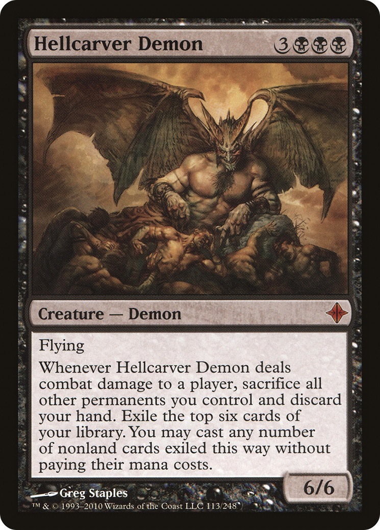 Image of Hellcarver Demon (ROE-113) - Rise of the Eldrazi Foil
