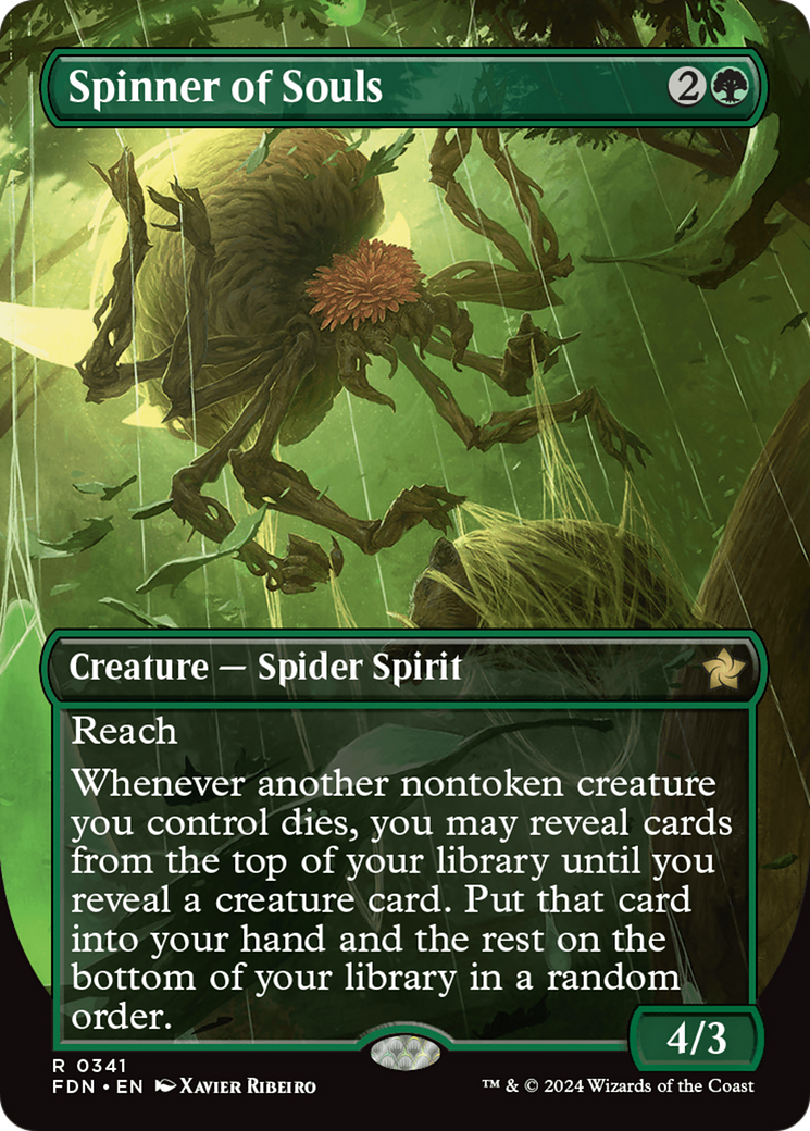 Image of Spinner of Souls (Borderless) (FDN-341) - Foundations (Borderless) Foil