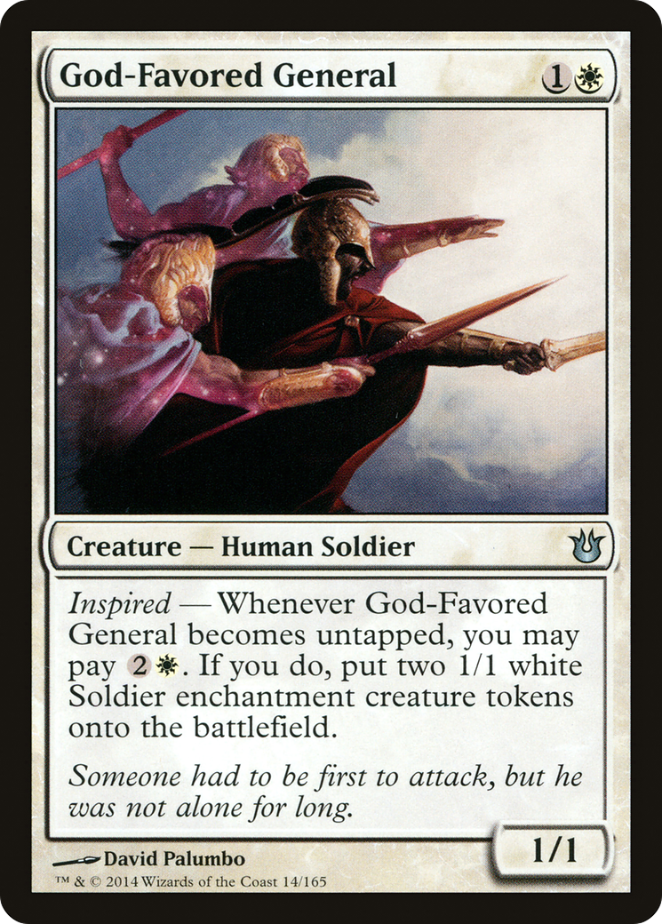 Image of God-Favored General (BNG-014) - Born of the Gods Foil